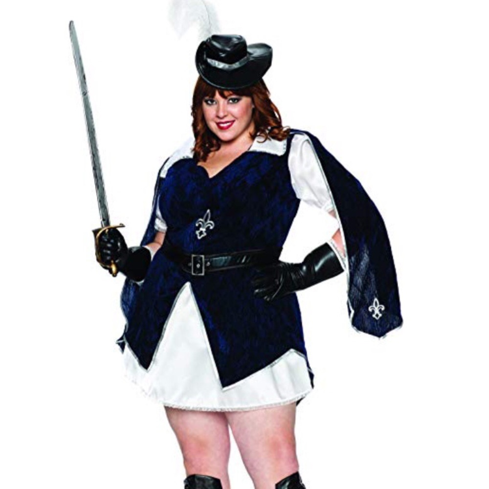 1X 16 18 Delicious Musketeer Black Costume